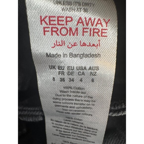 2/$30 NWT PrettyLittleThing 4 Washed Black Ripped Knee Boyfriend Jeans - Picture 15 of 16